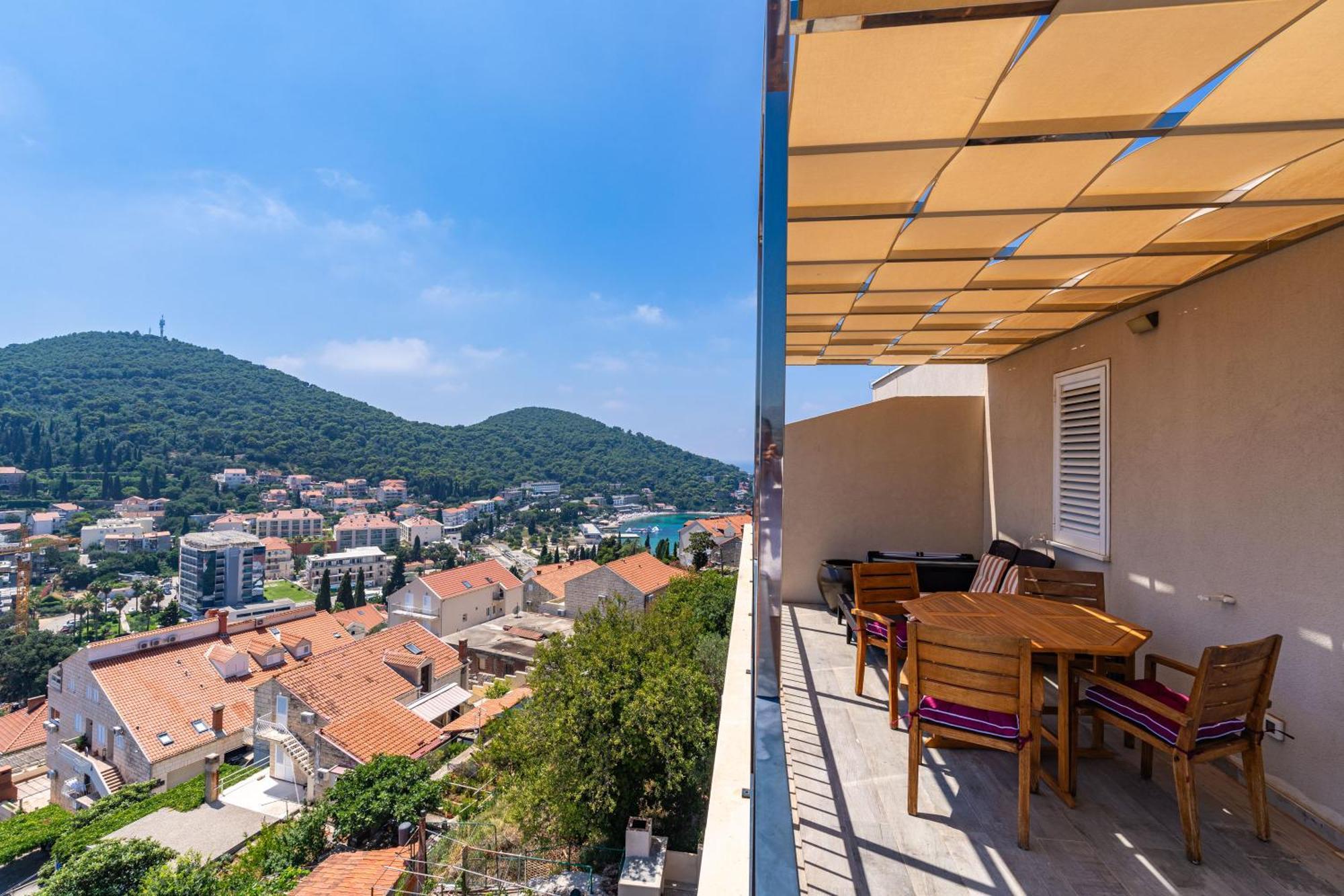 The Panoramic View Penthouse Apartment Sweet Petite Dubrovnik Exterior foto