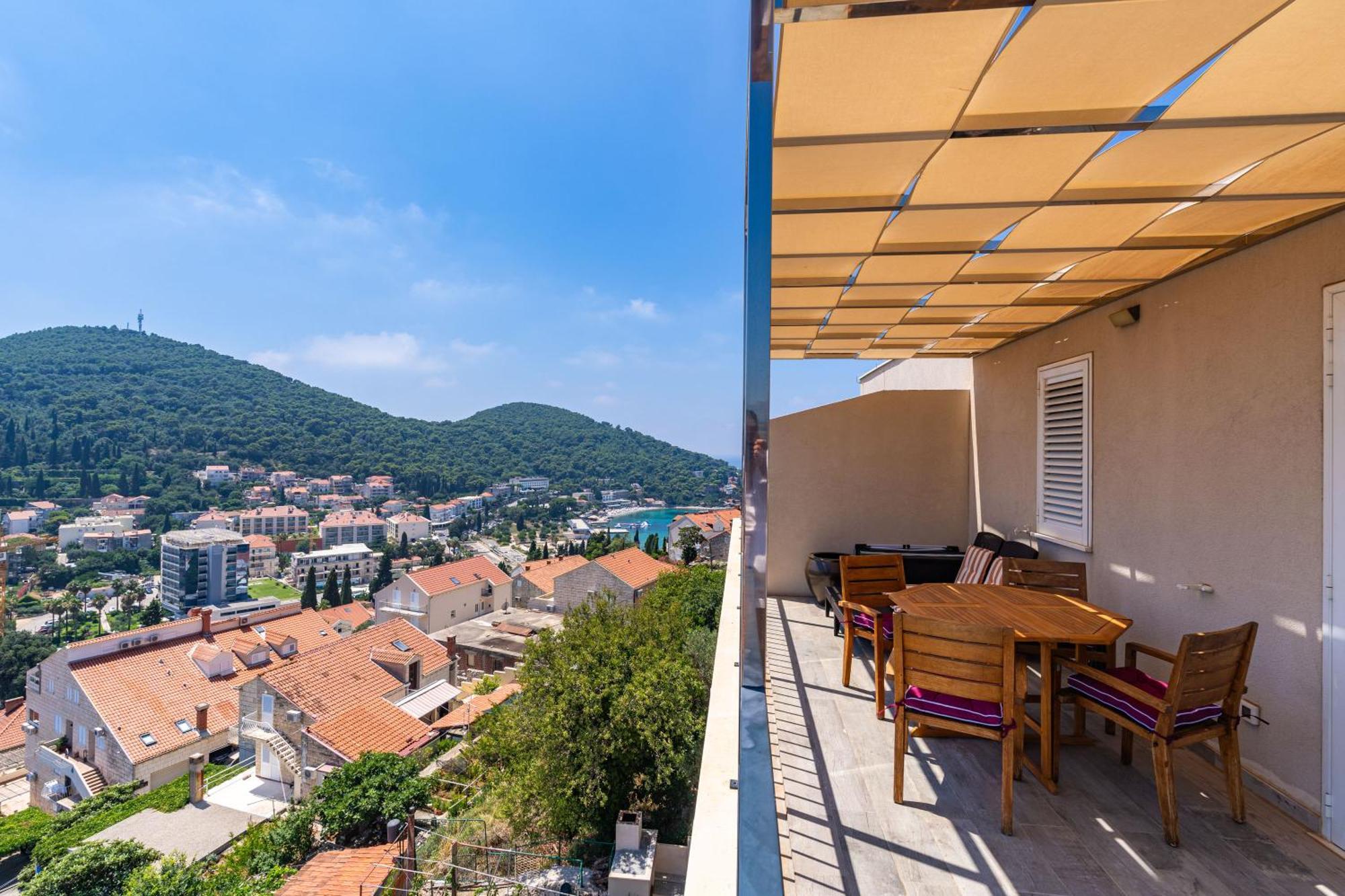 The Panoramic View Penthouse Apartment Sweet Petite Dubrovnik Exterior foto