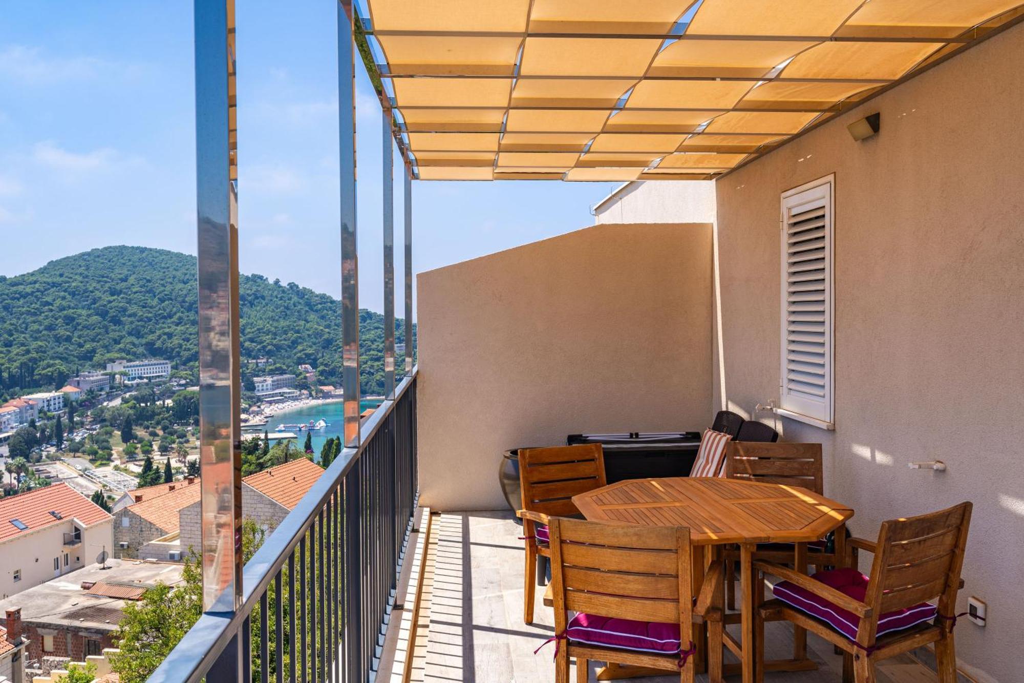 The Panoramic View Penthouse Apartment Sweet Petite Dubrovnik Exterior foto