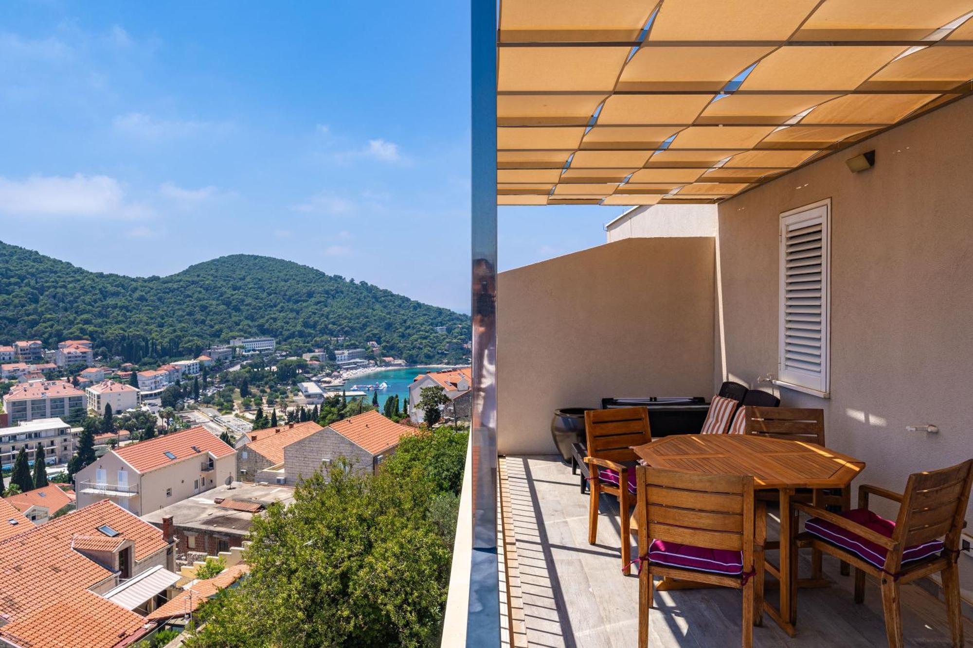 The Panoramic View Penthouse Apartment Sweet Petite Dubrovnik Exterior foto
